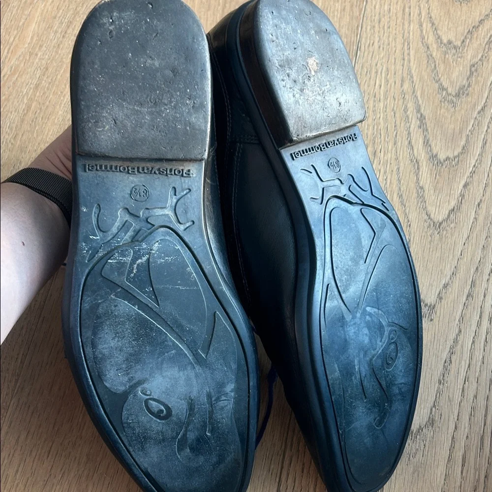 Italian Black Leather low boots